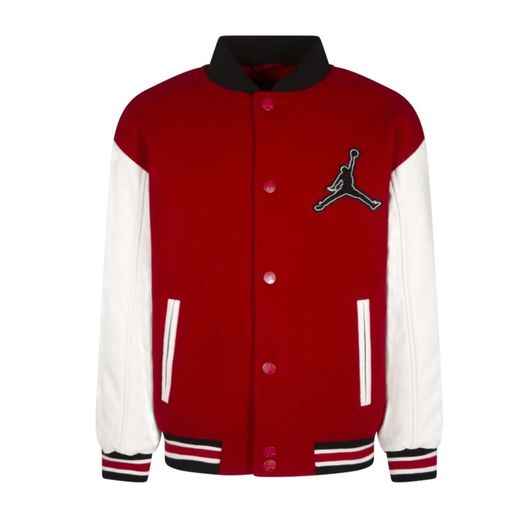 Boys Air Jordan gym red Varsity Jacket